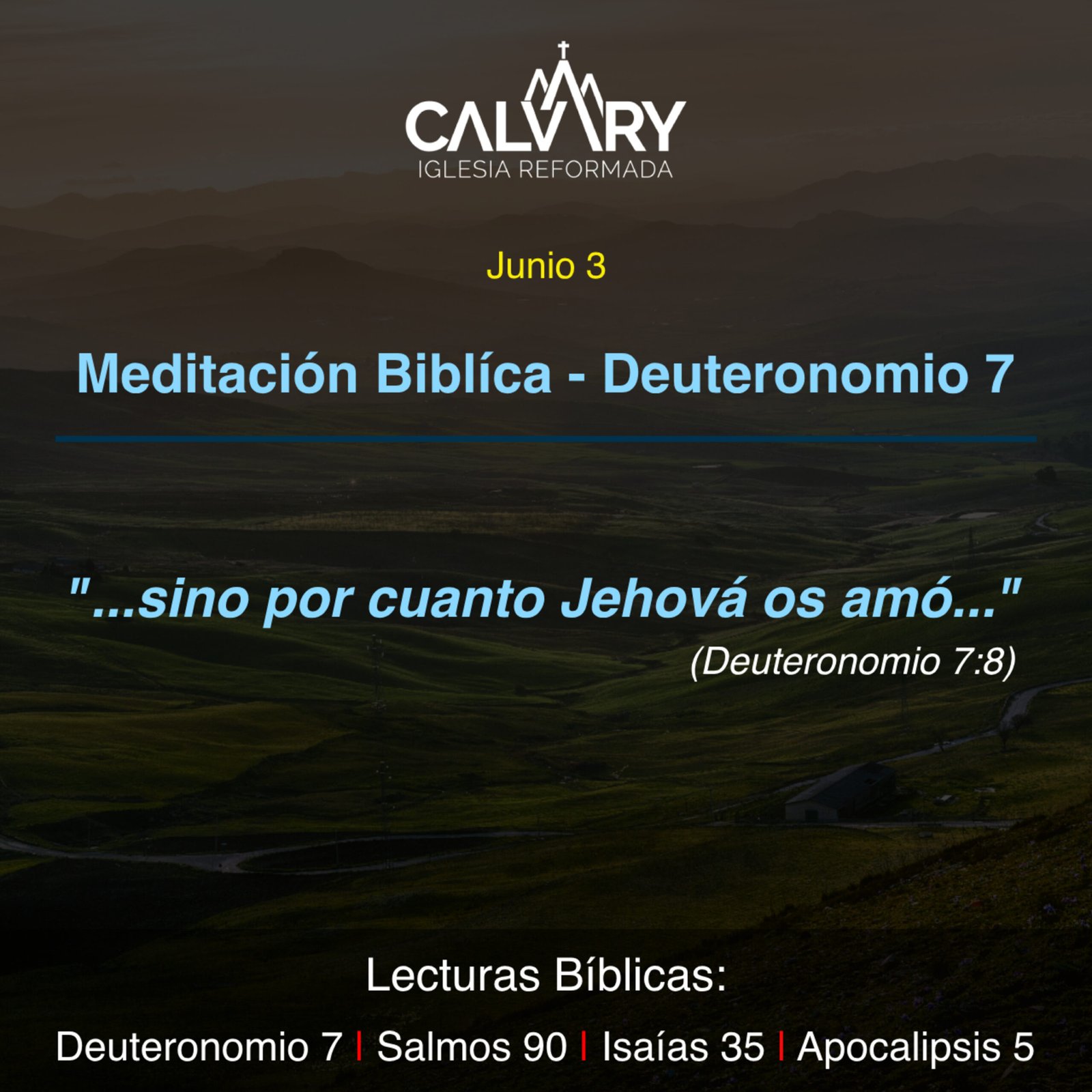 Meditación Bíblica para Deuteronomio 7 – Junio 3 episode artwork